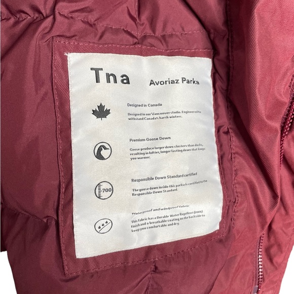 Aritzia | TNA Avoriaz Faux Fur Lined Goose Down Parka Medium - Picture 14 of 16